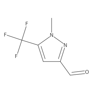 1-Methyl-5-(trifluoromethyl)-1H-pyrazole-3-carbaldehyde Structure