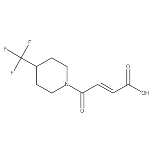 (2E)-4-oxo-4-[4-(trifluoromethyl)piperidin-1-yl]but-2-enoic acid结构式