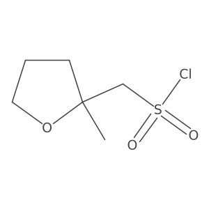 (2-Methyloxolan-2-yl)methanesulfonylchloride结构式
