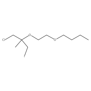 2-(2-Butoxyethoxy)-1-chloro-3-iodo-2-methylpropane Structure