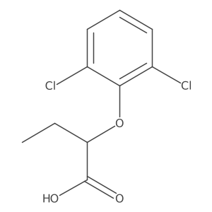 2-(2,6-Dichlorophenoxy)butanoic acid结构式