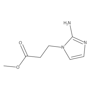 methyl 3-(2-amino-1H-imidazol-1-yl)propanoate Structure