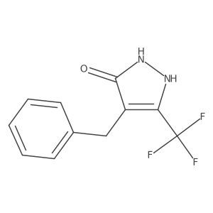 4-Benzyl-5-(trifluoromethyl)-1,2-dihydropyrazol-3-one Structure