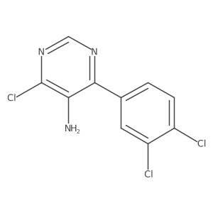 4-Chloro-6-(3,4-dichlorophenyl)-5-pyrimidinamine Structure
