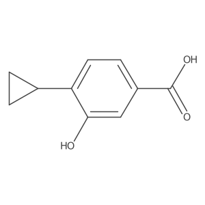 4-Cyclopropyl-3-hydroxybenzoic acid结构式