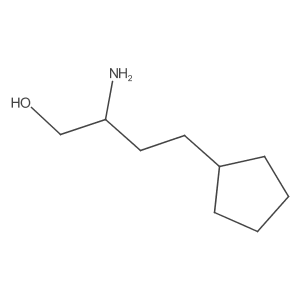 2-Amino-4-cyclopentylbutan-1-ol结构式