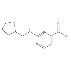 2-{[(Oxolan-2-yl)methyl]amino}pyrimidine-4-carboxylic acid结构式