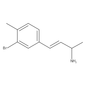 4-(3-Bromo-4-methylphenyl)but-3-en-2-amine结构式