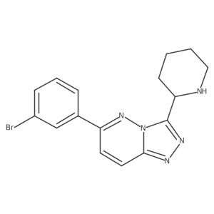 6-(3-Bromophenyl)-3-(piperidin-2-yl)-[1,2,4]triazolo[4,3-b]pyridazine结构式