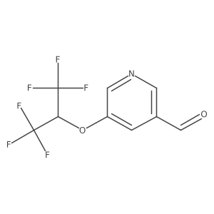 5-(1,1,1,3,3,3-Hexafluoropropan-2-yloxy)nicotinaldehyde结构式