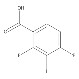 2,4-Difluoro-3-iodobenzoic acid Structure