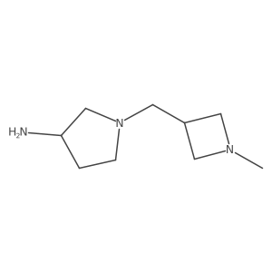 1-((1-Methylazetidin-3-yl)methyl)pyrrolidin-3-amine Structure