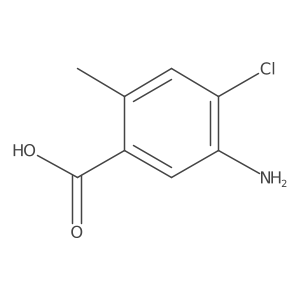 5-Amino-4-chloro-2-methylbenzoic acid Structure
