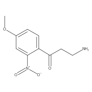 3-Amino-1-(4-methoxy-2-nitrophenyl)propan-1-one Structure