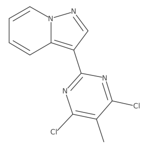 3-(4,6-Dichloro-5-methylpyrimidin-2-yl)pyrazolo[1,5-a]pyridine结构式