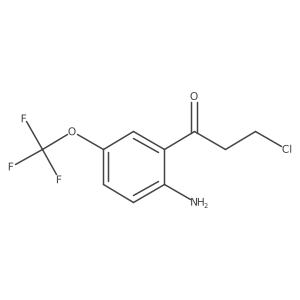 1-(2-Amino-5-(trifluoromethoxy)phenyl)-3-chloropropan-1-one结构式