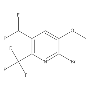 2-Bromo-5-(difluoromethyl)-3-methoxy-6-(trifluoromethyl)pyridine Structure