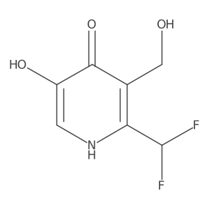2-(Difluoromethyl)-4,5-dihydroxypyridine-3-methanol Structure