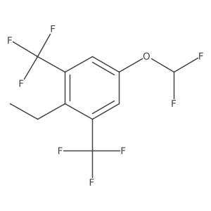 1,3-Bis(trifluoromethyl)-5-(difluoromethoxy)-2-ethylbenzene Structure