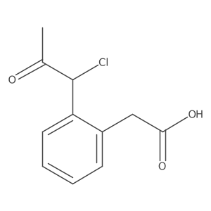 1-(2-(Carboxymethyl)phenyl)-1-chloropropan-2-one Structure