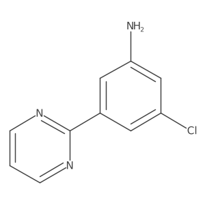 3-Chloro-5-pyrimidin-2-ylaniline Structure