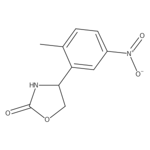 4-(2-Methyl-5-nitrophenyl)-1,3-oxazolidin-2-one结构式