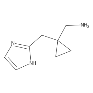 {1-[(1H-imidazol-2-yl)methyl]cyclopropyl}methanamine结构式
