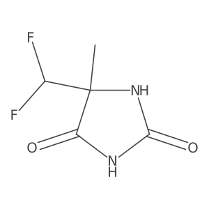 5-(Difluoromethyl)-5-methylimidazolidine-2,4-dione Structure