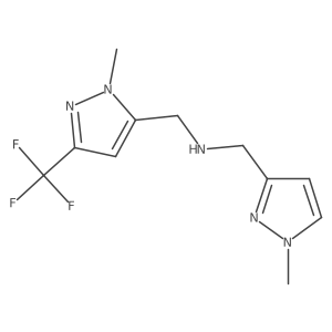 [(1-methyl-1H-pyrazol-3-yl)methyl]({[1-methyl-3-(trifluoromethyl)-1H-pyrazol-5-yl]methyl})amine结构式