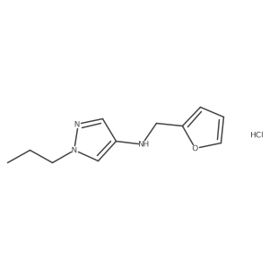 N-(2-furylmethyl)-1-propyl-1H-pyrazol-4-amine结构式