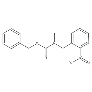 benzyl N-methyl-N-[(2-nitrophenyl)methyl]carbamate结构式
