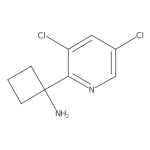 1-(3,5-Dichloropyridin-2-yl)cyclobutan-1-amine Structure
