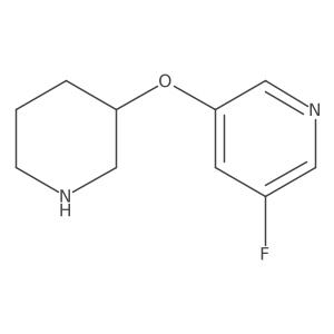 3-Fluoro-5-(piperidin-3-yloxy)pyridine Structure