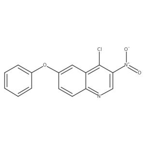 4-Chloro-3-nitro-6-phenoxyquinoline Structure