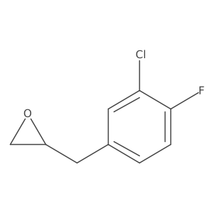 2-[(3-Chloro-4-fluorophenyl)methyl]oxirane Structure