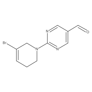 2-(5-Bromo-1,2,3,6-tetrahydropyridin-1-yl)pyrimidine-5-carbaldehyde结构式