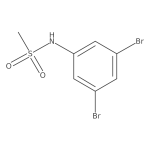 N-(3,5-dibromophenyl)methanesulfonamide结构式