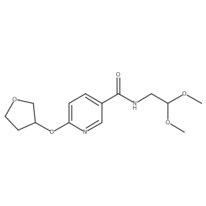 N-(2,2-dimethoxyethyl)-6-((tetrahydrofuran-3-yl)oxy)nicotinamide结构式