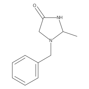 1-Benzyl-2-methylimidazolidin-4-one Structure