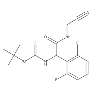 tert-butyl N-{[(cyanomethyl)carbamoyl](2,6-difluorophenyl)methyl}carbamate Structure