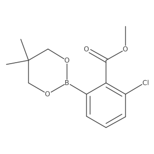 Methyl 2-chloro-6-(5,5-dimethyl-1,3,2-dioxaborinan-2-YL)benzoate Structure