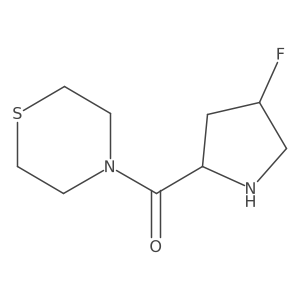 (4-Fluoropyrrolidin-2-yl)(thiomorpholino)methanone结构式