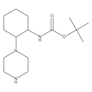 Tert-butyl (2-(piperazin-1-yl)cyclohexyl)carbamate Structure