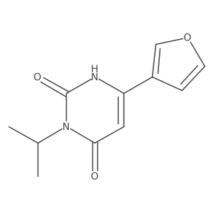 6-(Furan-3-yl)-3-(propan-2-yl)-1,2,3,4-tetrahydropyrimidine-2,4-dione Structure