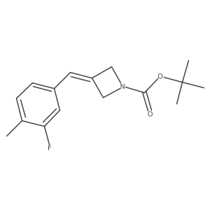 Tert-butyl 3-[(3-fluoro-4-methylphenyl)methylidene]azetidine-1-carboxylate Structure