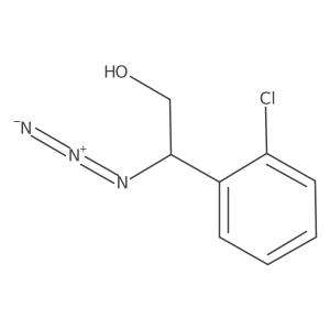 2-Azido-2-(2-chlorophenyl)ethan-1-ol结构式