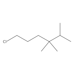 1-Chloro-4,4,5-trimethylhexane结构式