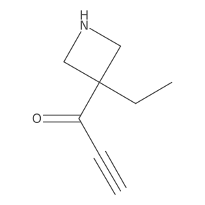 1-(3-Ethylazetidin-3-yl)prop-2-yn-1-one结构式