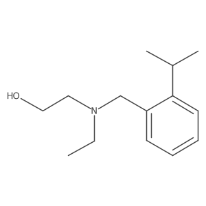 2-[Ethyl({[2-(propan-2-yl)phenyl]methyl})amino]ethan-1-ol结构式