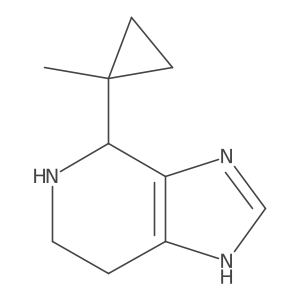 4-(1-methylcyclopropyl)-3H,4H,5H,6H,7H-imidazo[4,5-c]pyridine结构式